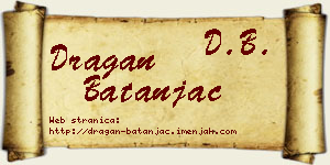Dragan Batanjac vizit kartica